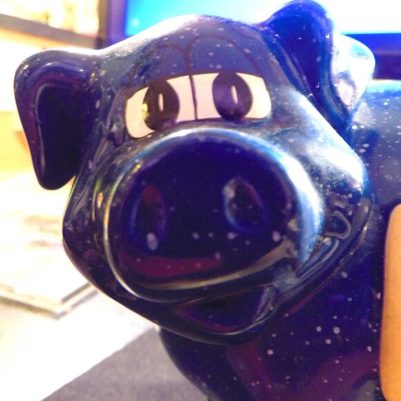 GRANITE LOOKING CERAMIC PIGGY BANK - "FOR the GRANDKIDS" - Picture 3 of 7